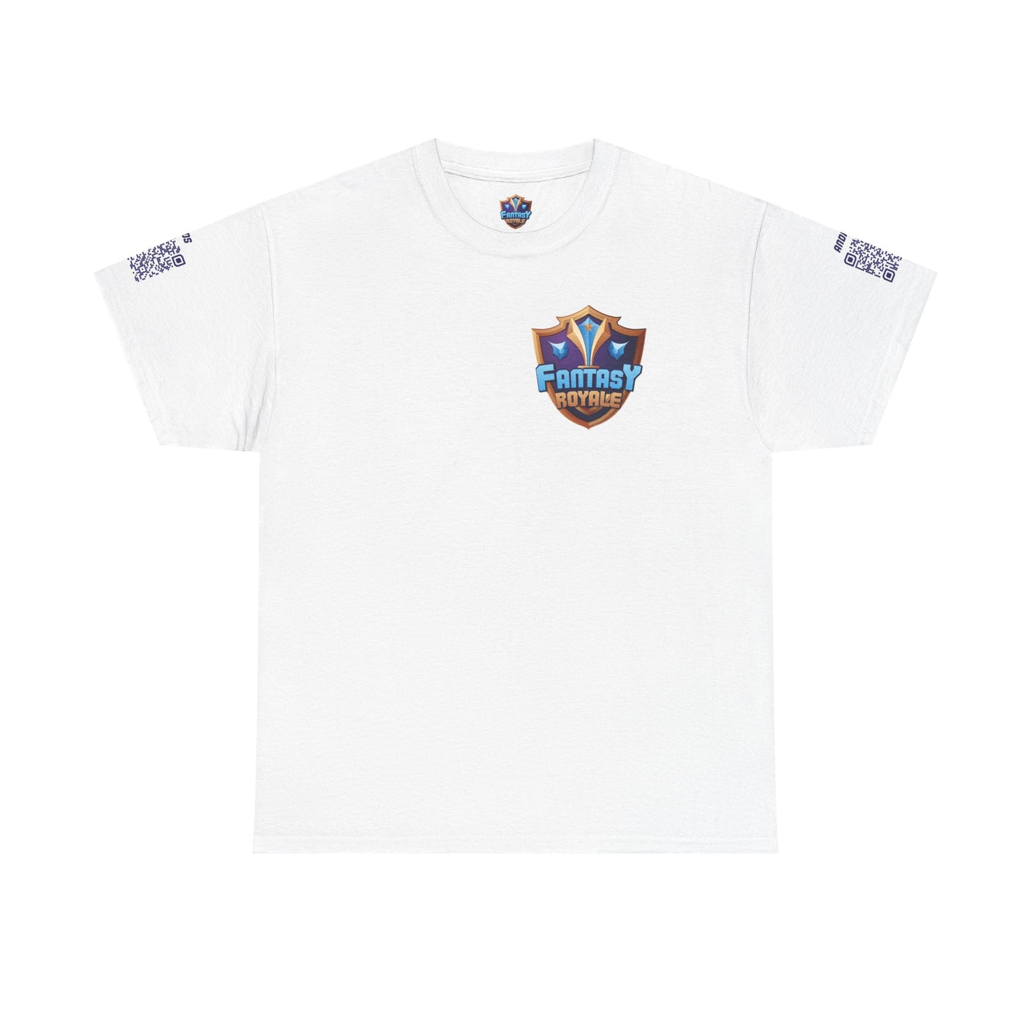 Fantasy Royale T‑Shirt — 'Scan Me to Start Earning Today' Gaming Logo Tee