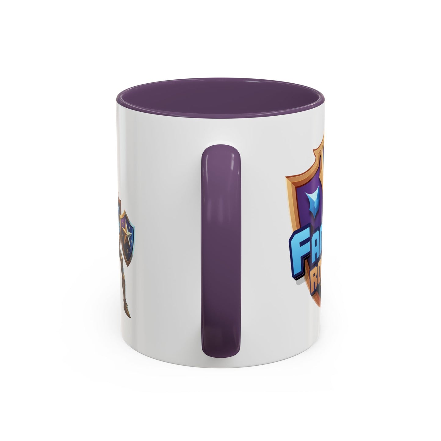 Fantasy Royale Coffee Mug — Gamer Sword & Shield Accent Mug (11/15oz)