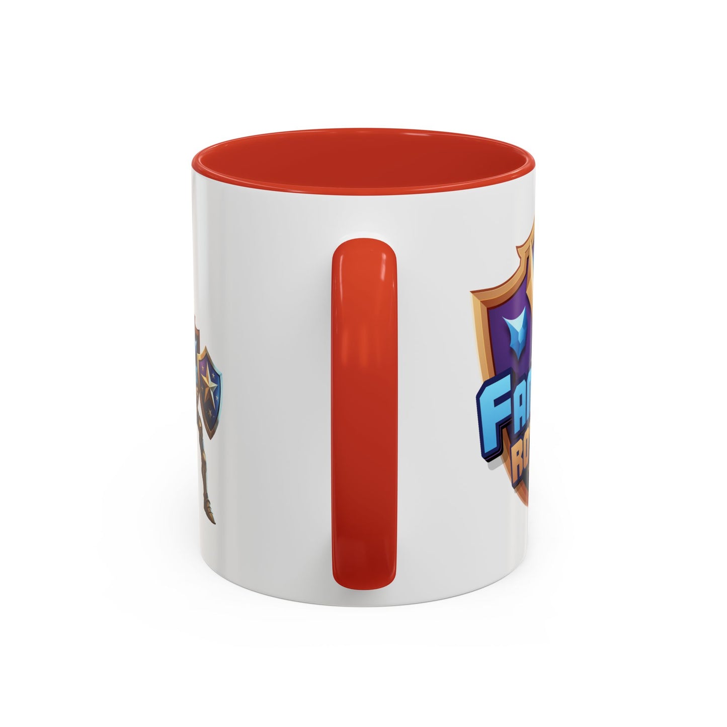 Fantasy Royale Coffee Mug — Gamer Sword & Shield Accent Mug (11/15oz)
