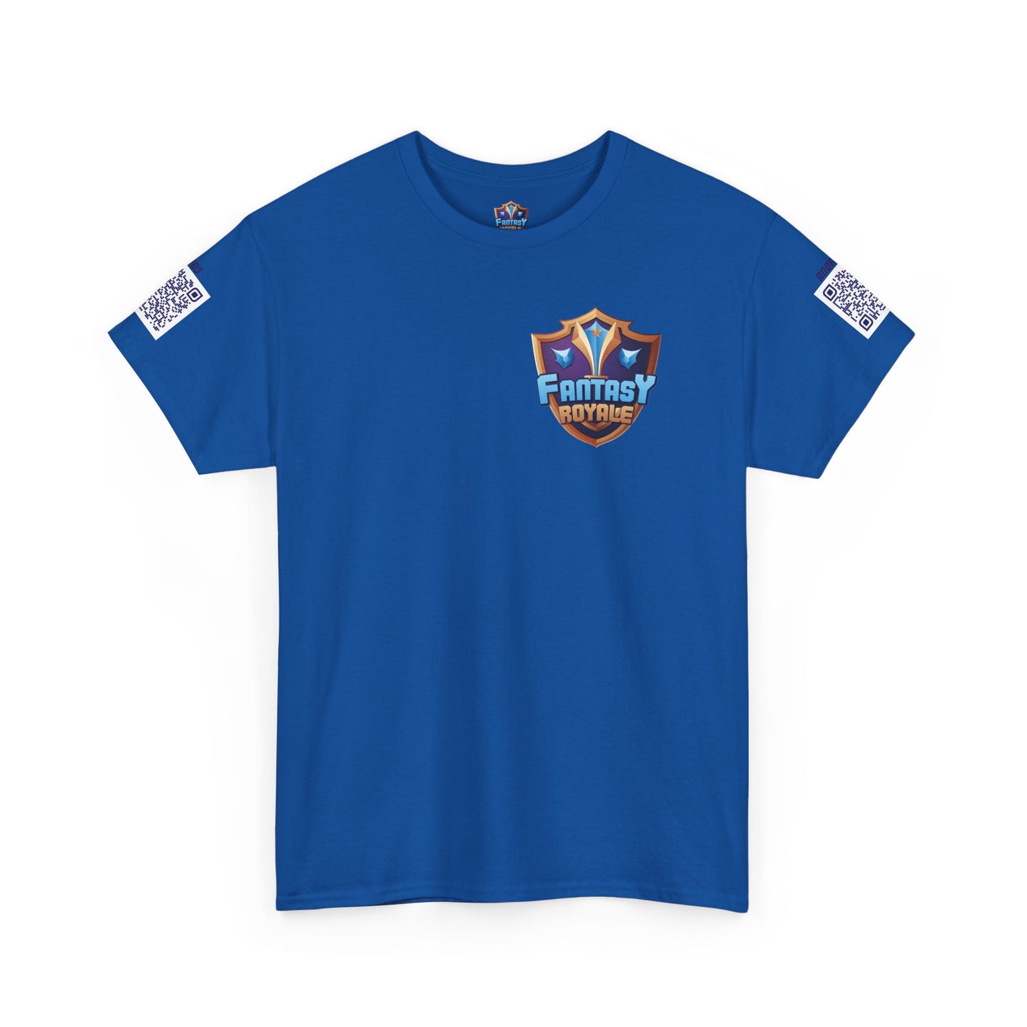 Fantasy Royale T‑Shirt — 'Scan Me to Start Earning Today' Gaming Logo Tee
