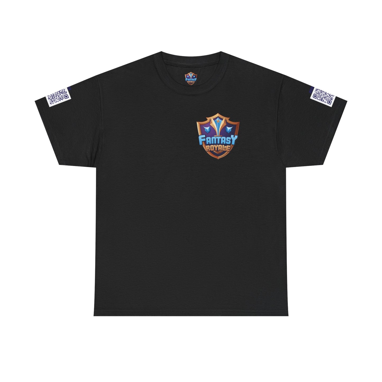 Fantasy Royale T‑Shirt — 'Scan Me to Start Earning Today' Gaming Logo Tee