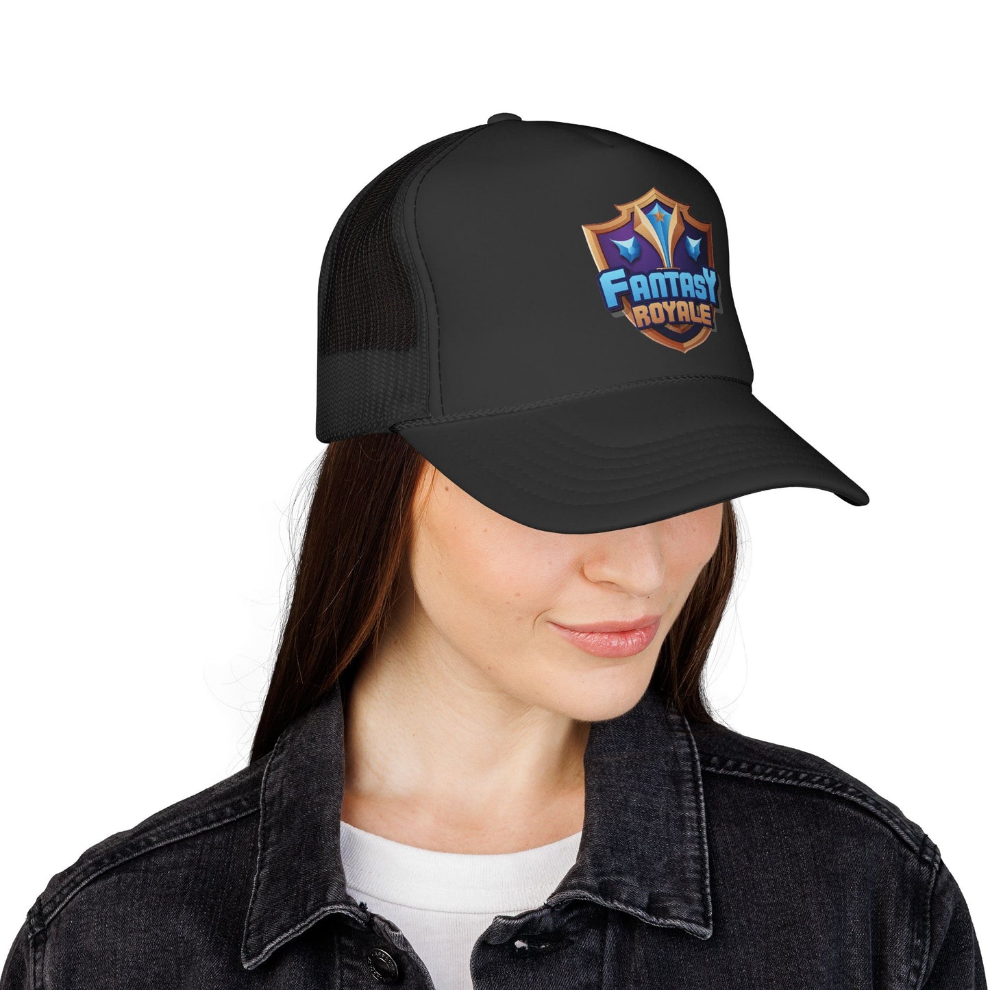 Fantasy Royale Trucker Cap — Gaming Logo Mesh Hat