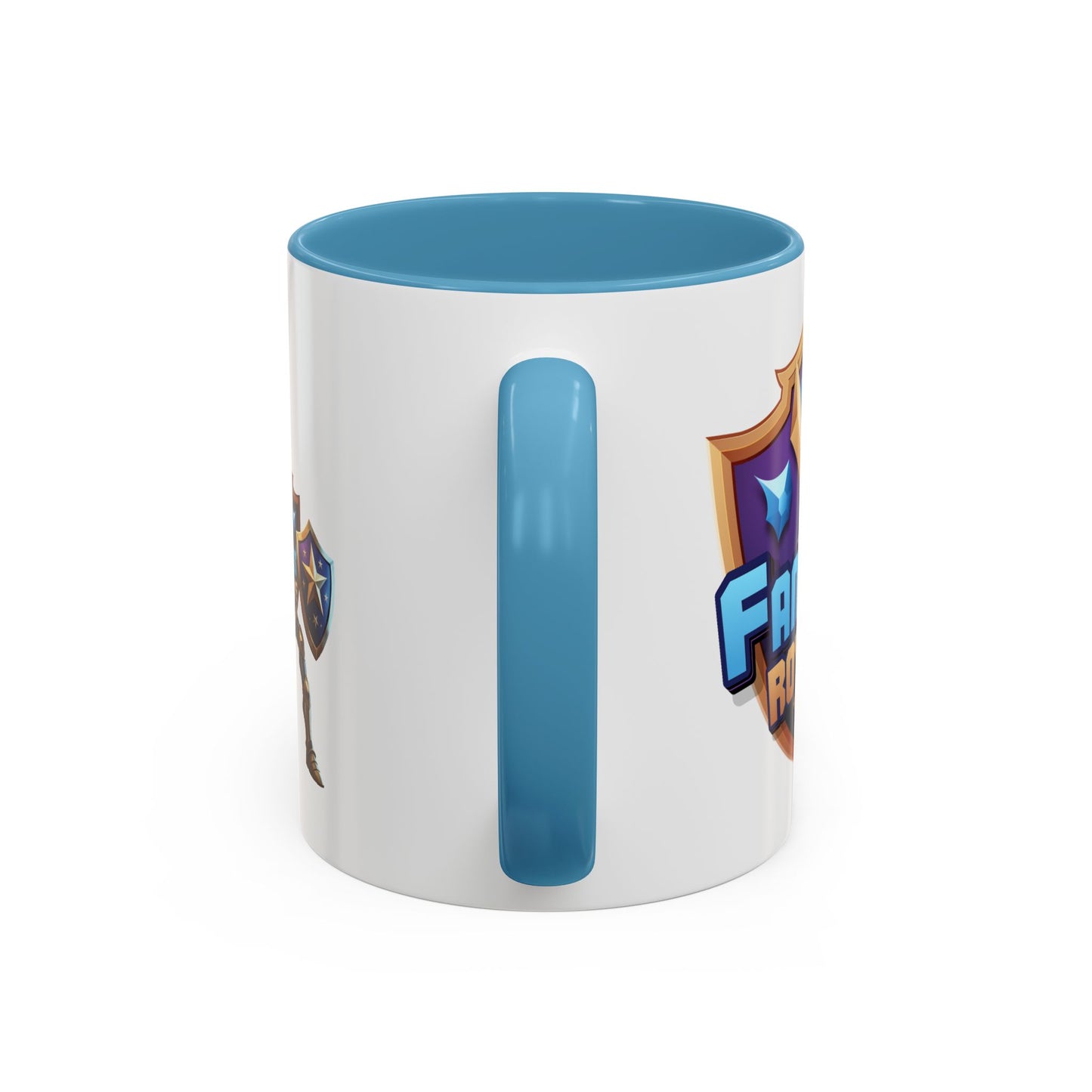 Fantasy Royale Coffee Mug — Gamer Sword & Shield Accent Mug (11/15oz)