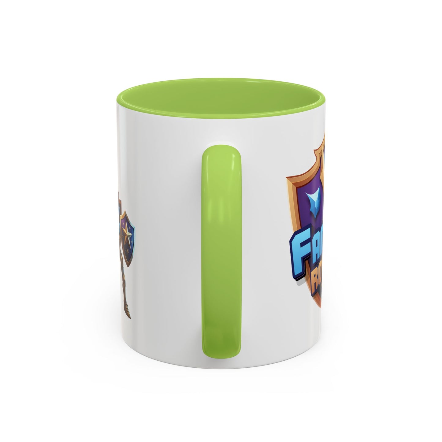 Fantasy Royale Coffee Mug — Gamer Sword & Shield Accent Mug (11/15oz)